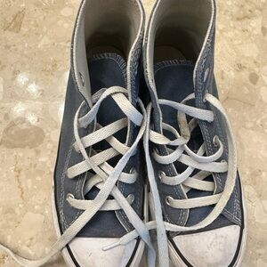 Kids Blue Converse High-Top Sneakers